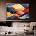 Boho 165 Canvas Art 18" x 24" / 45 x 60 cm / Black