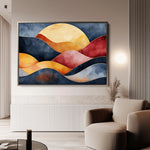 Boho 165 Canvas Art 18" x 24" / 45 x 60 cm / Black