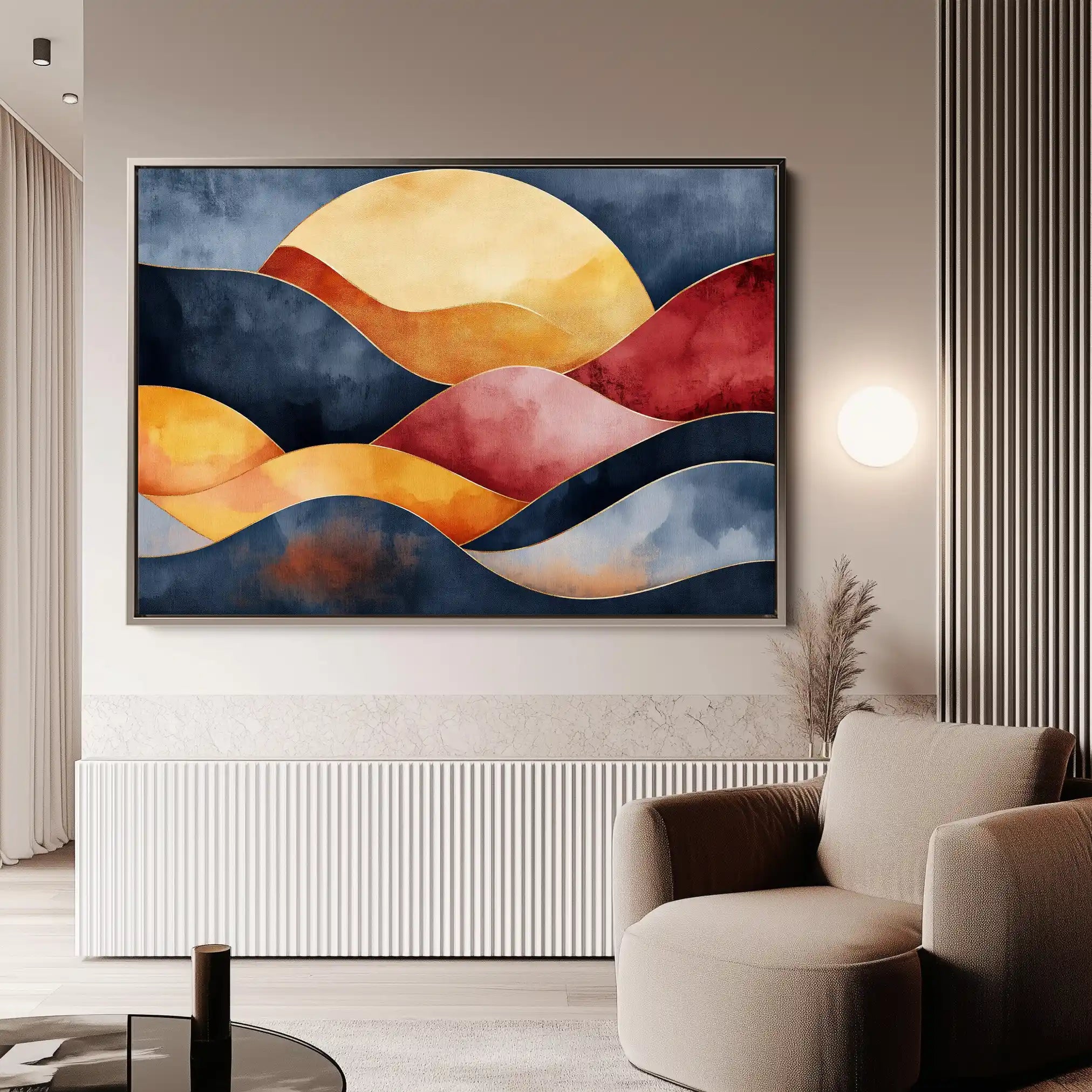 Boho 165 Canvas Art 60 x 40 cm / Black