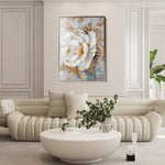 Floral 165 Canvas Art 18" x 24" / 45 x 60 cm / Black