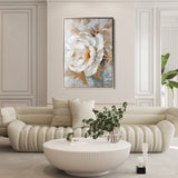 Floral 165 Canvas Art 18" x 24" / 45 x 60 cm / Black