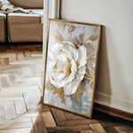 Floral 165 Canvas Art 18" x 24" / 45 x 60 cm / Black