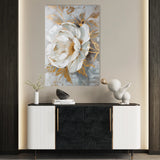 Floral 165 Canvas Art 18" x 24" / 45 x 60 cm / Black