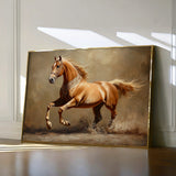 Horses 165 Canvas Art 18" x 24" / 45 x 60 cm / Black