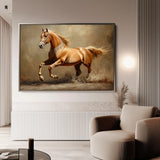 Horses 165 Canvas Art 18" x 24" / 45 x 60 cm / Black