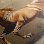 Horses 165 Canvas Art 18" x 24" / 45 x 60 cm / Black