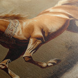 Horses 165 Canvas Art 18" x 24" / 45 x 60 cm / Black