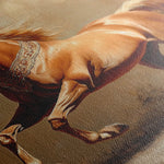 Horses 165 Canvas Art 60 x 40 cm / Black
