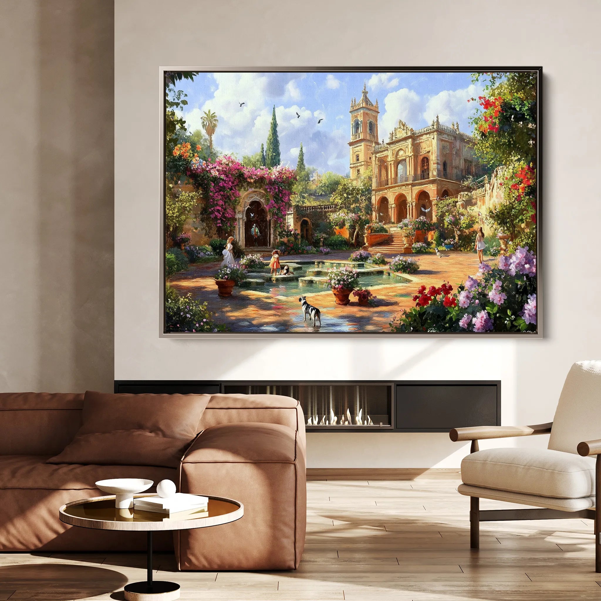 Landscape 165 Canvas Art 18" x 24" / 45 x 60 cm / Black