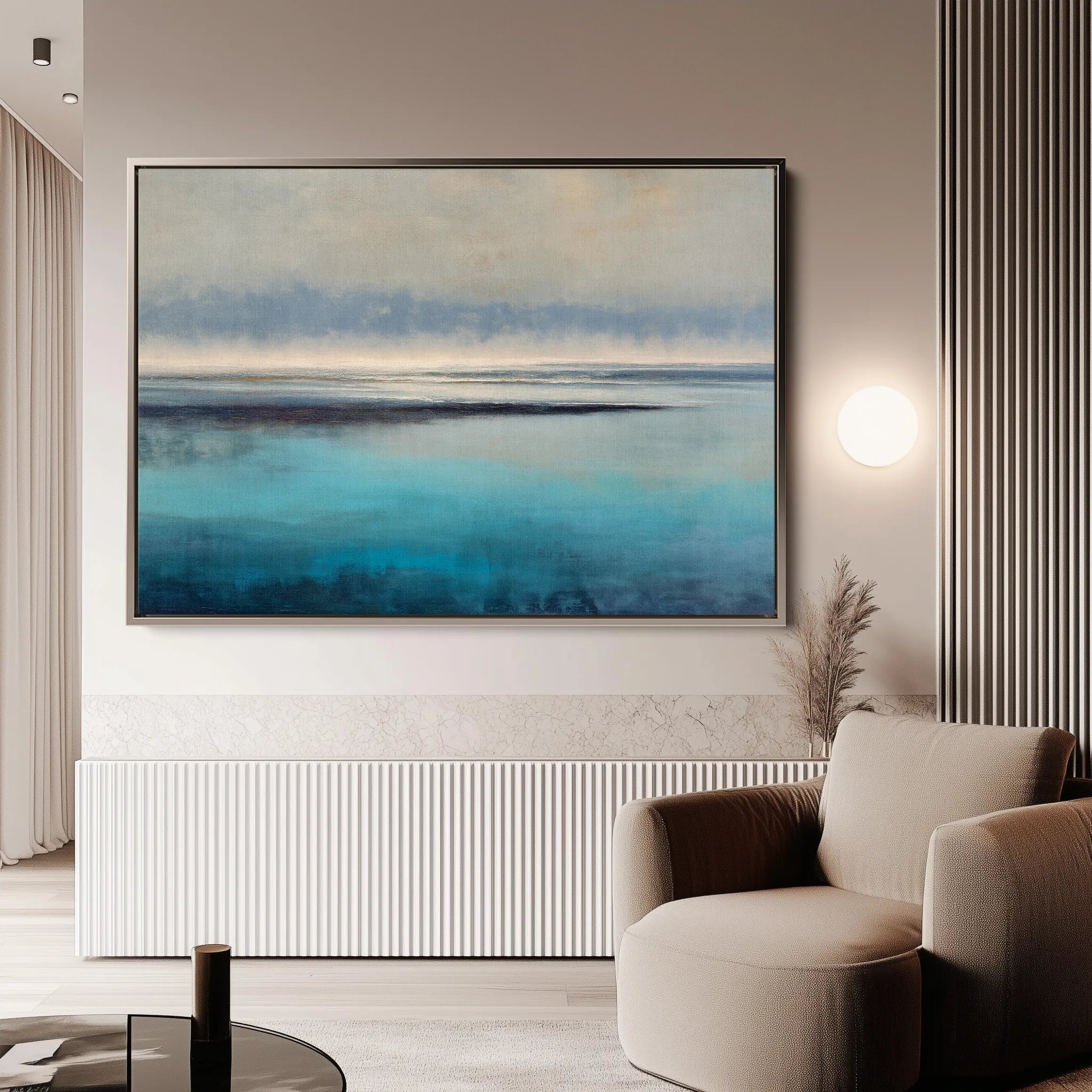 Abstract 1650 Canvas Art 18" x 24" / 45 x 60 cm / Black