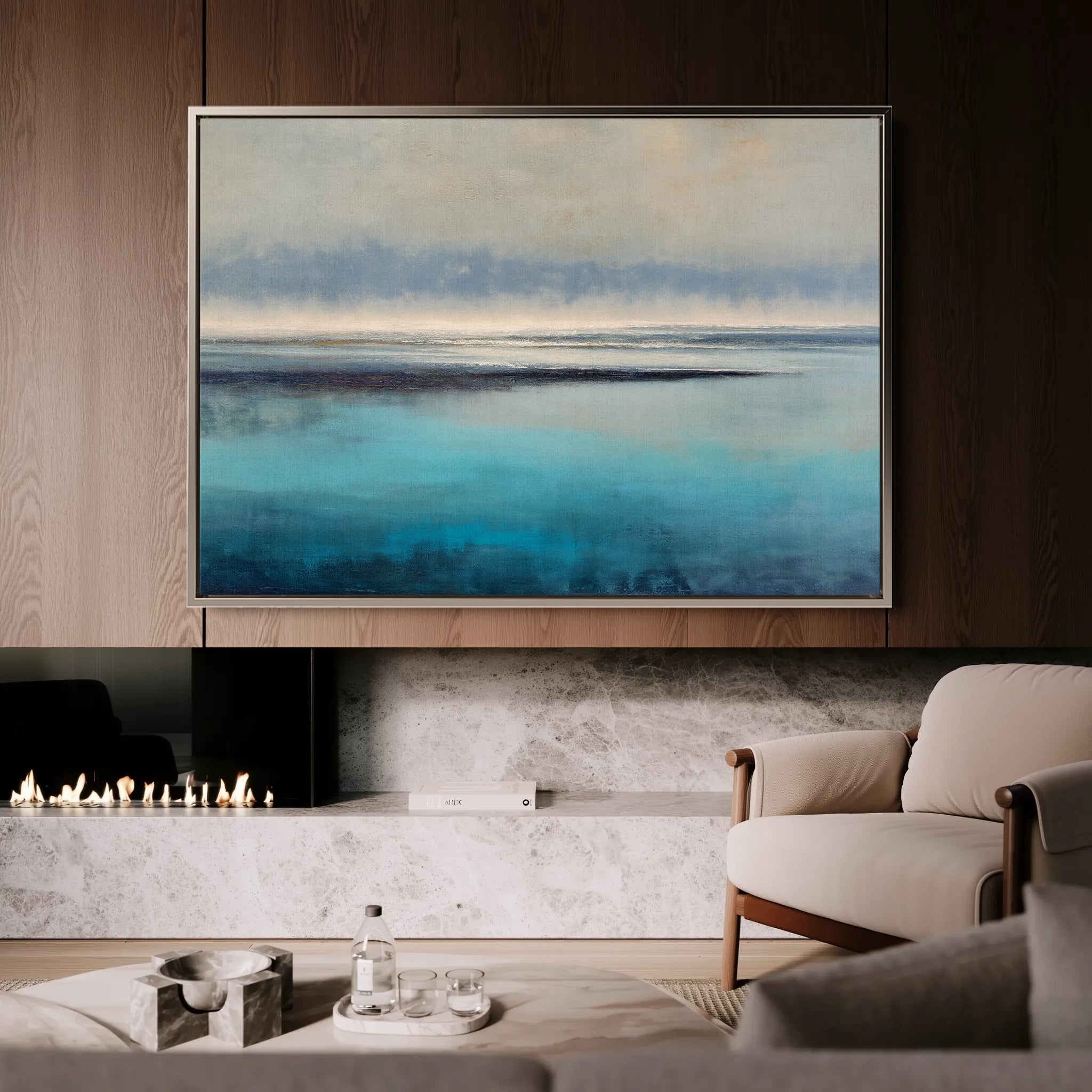 Abstract 1650 Canvas Art 18" x 24" / 45 x 60 cm / Black