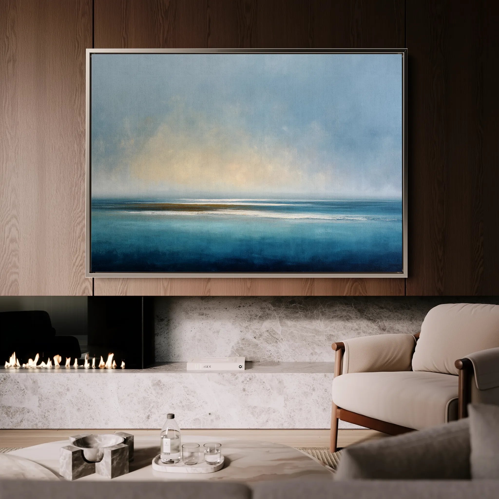 Abstract 1651 Canvas Art 18" x 24" / 45 x 60 cm / Black