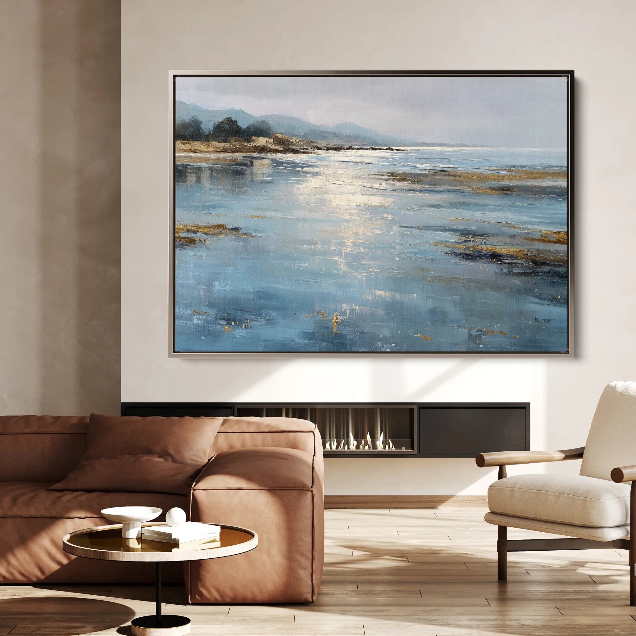 Abstract 1652 Canvas Art 18" x 24" / 45 x 60 cm / Black