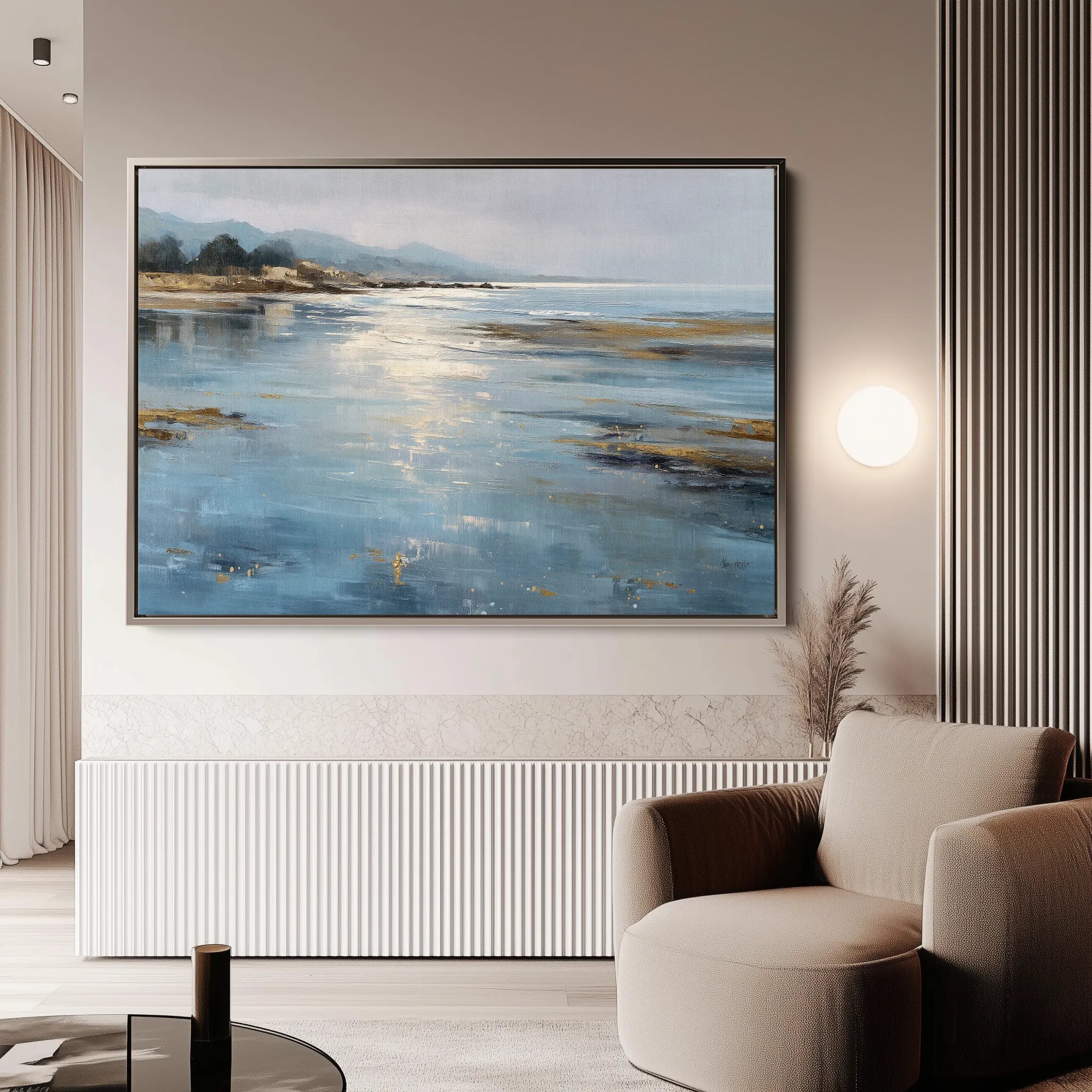 Abstract 1652 Canvas Art 18" x 24" / 45 x 60 cm / Black