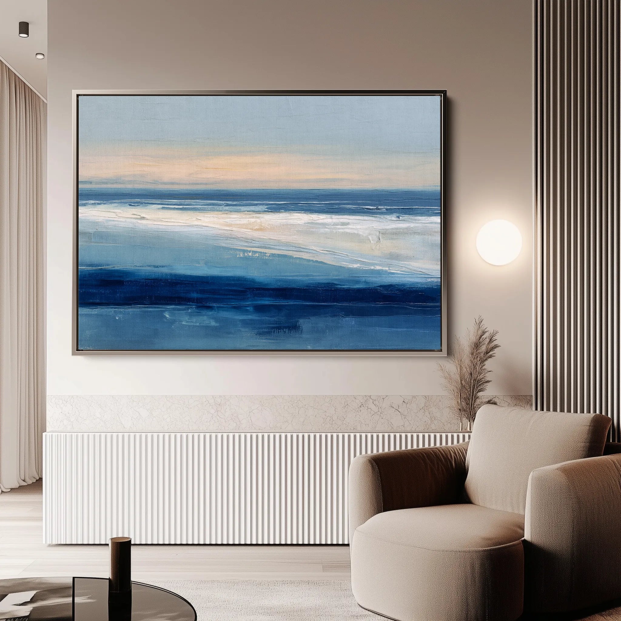 Abstract 1653 Canvas Art 18" x 24" / 45 x 60 cm / Black