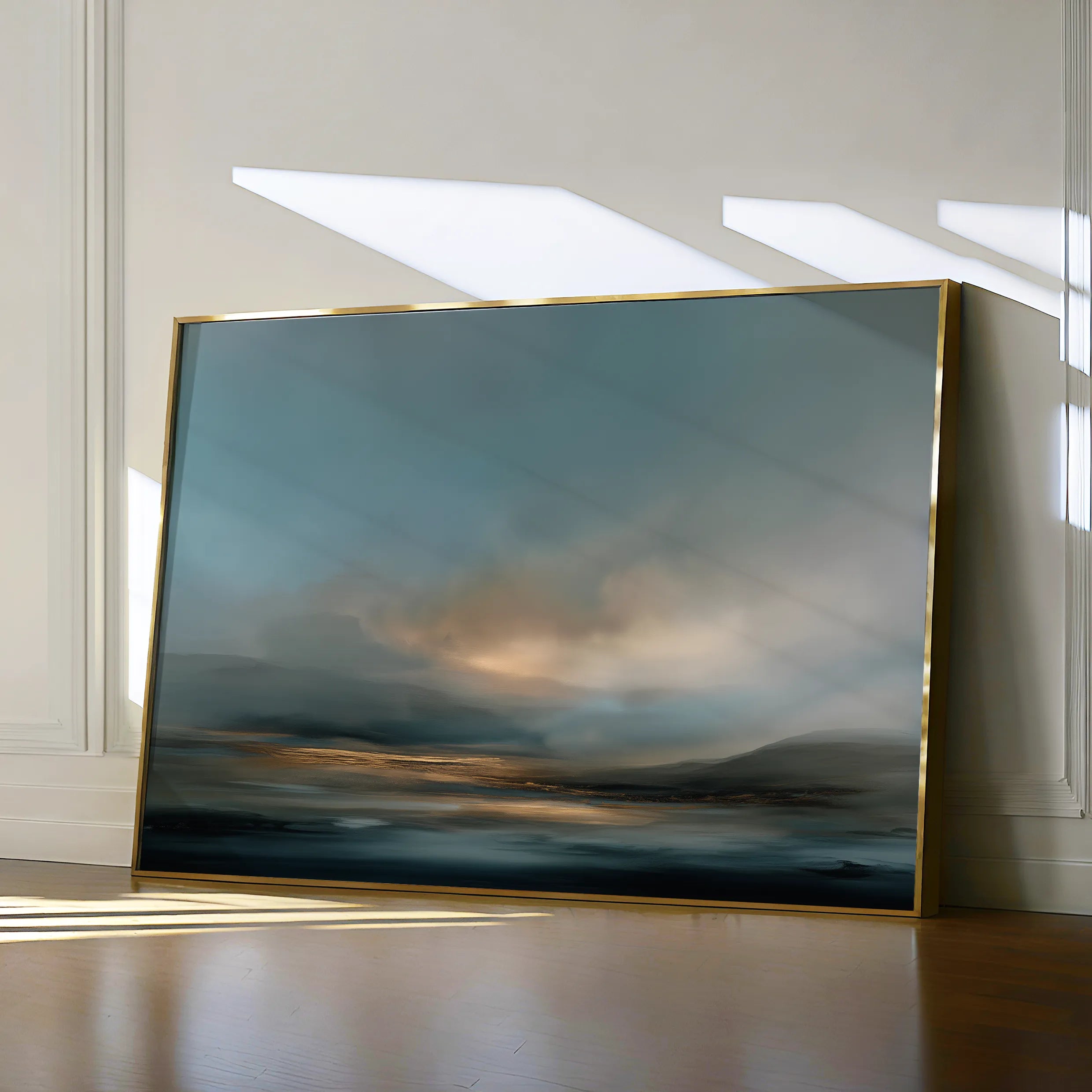 Abstract 1654 Canvas Art 18" x 24" / 45 x 60 cm / Black