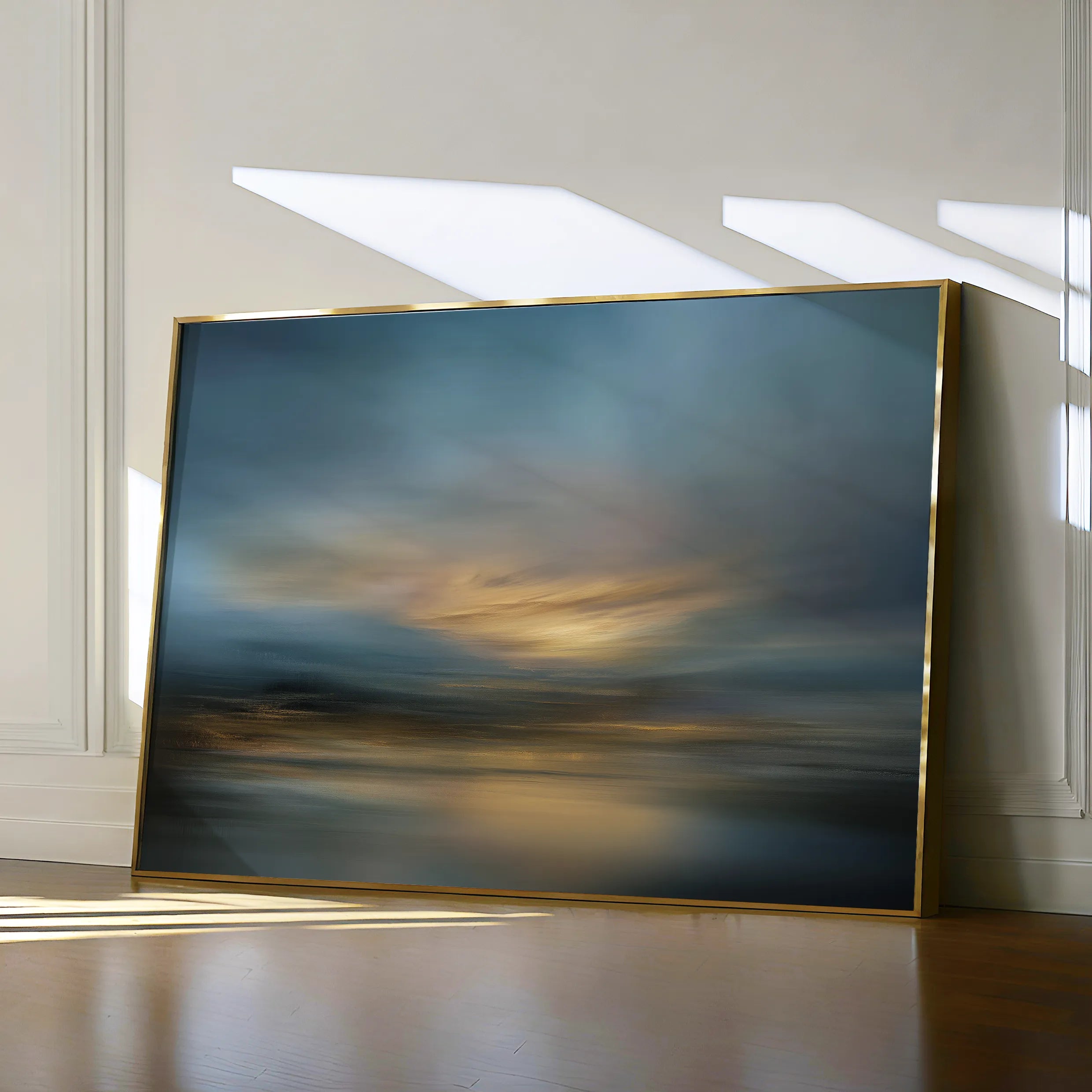 Abstract 1655 Canvas Art 18" x 24" / 45 x 60 cm / Black