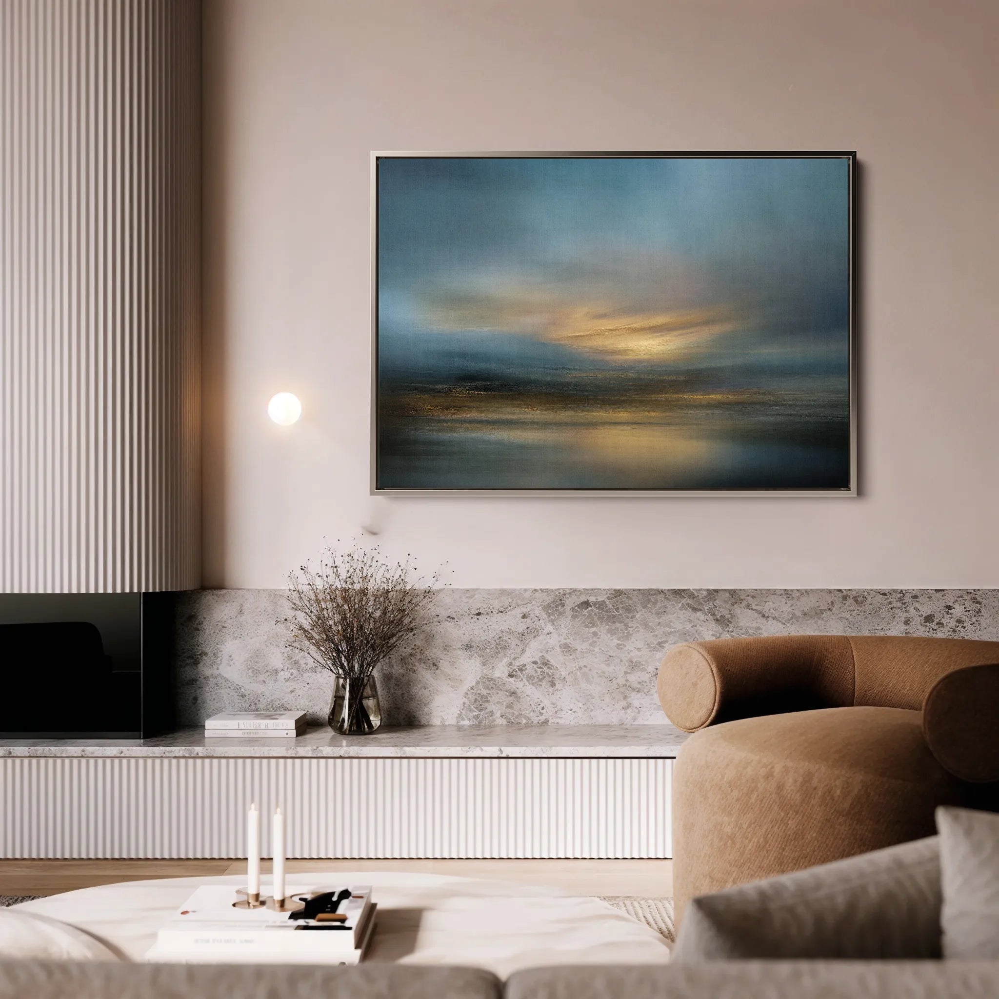 Abstract 1655 Canvas Art 18" x 24" / 45 x 60 cm / Black