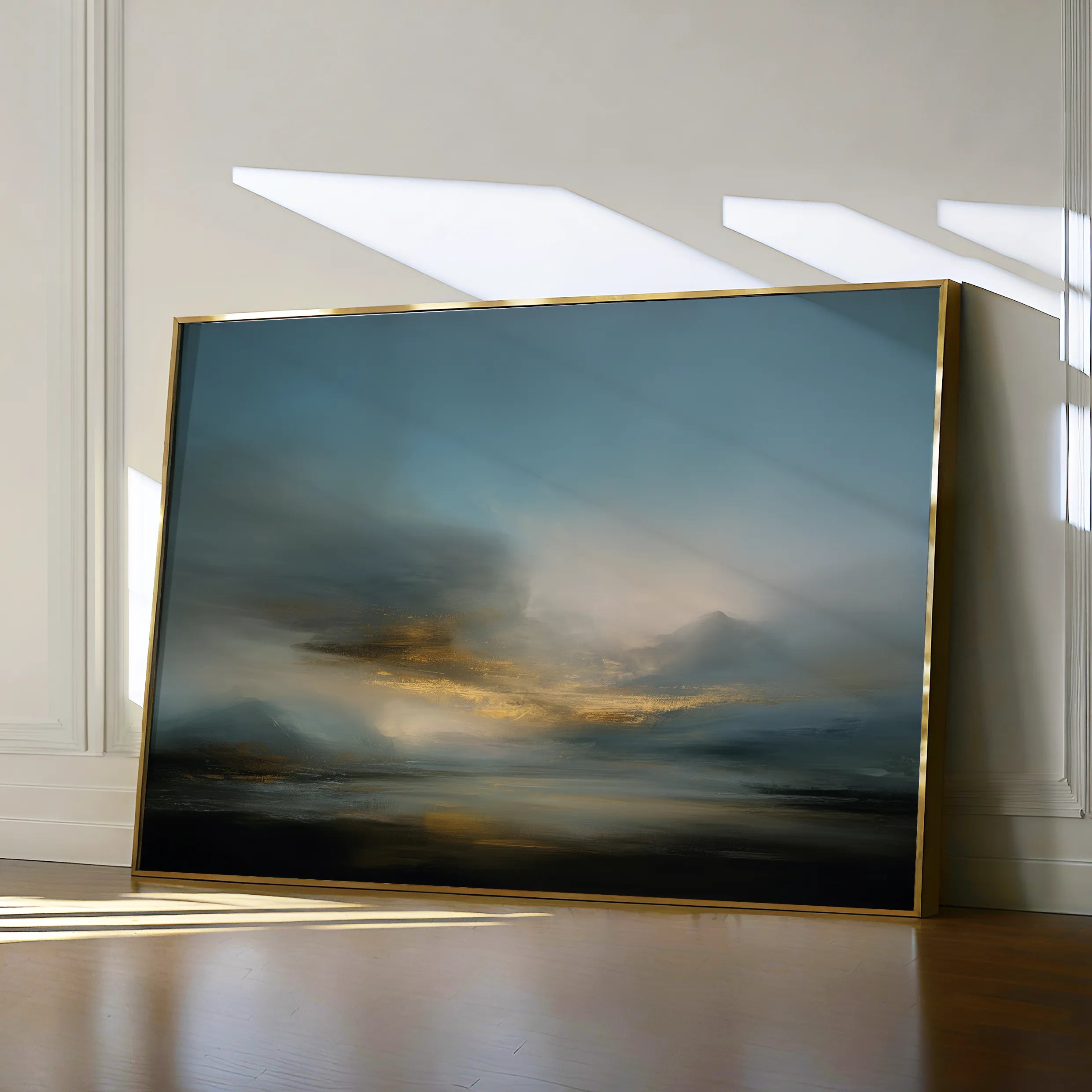 Abstract 1656 Canvas Art 18" x 24" / 45 x 60 cm / Black