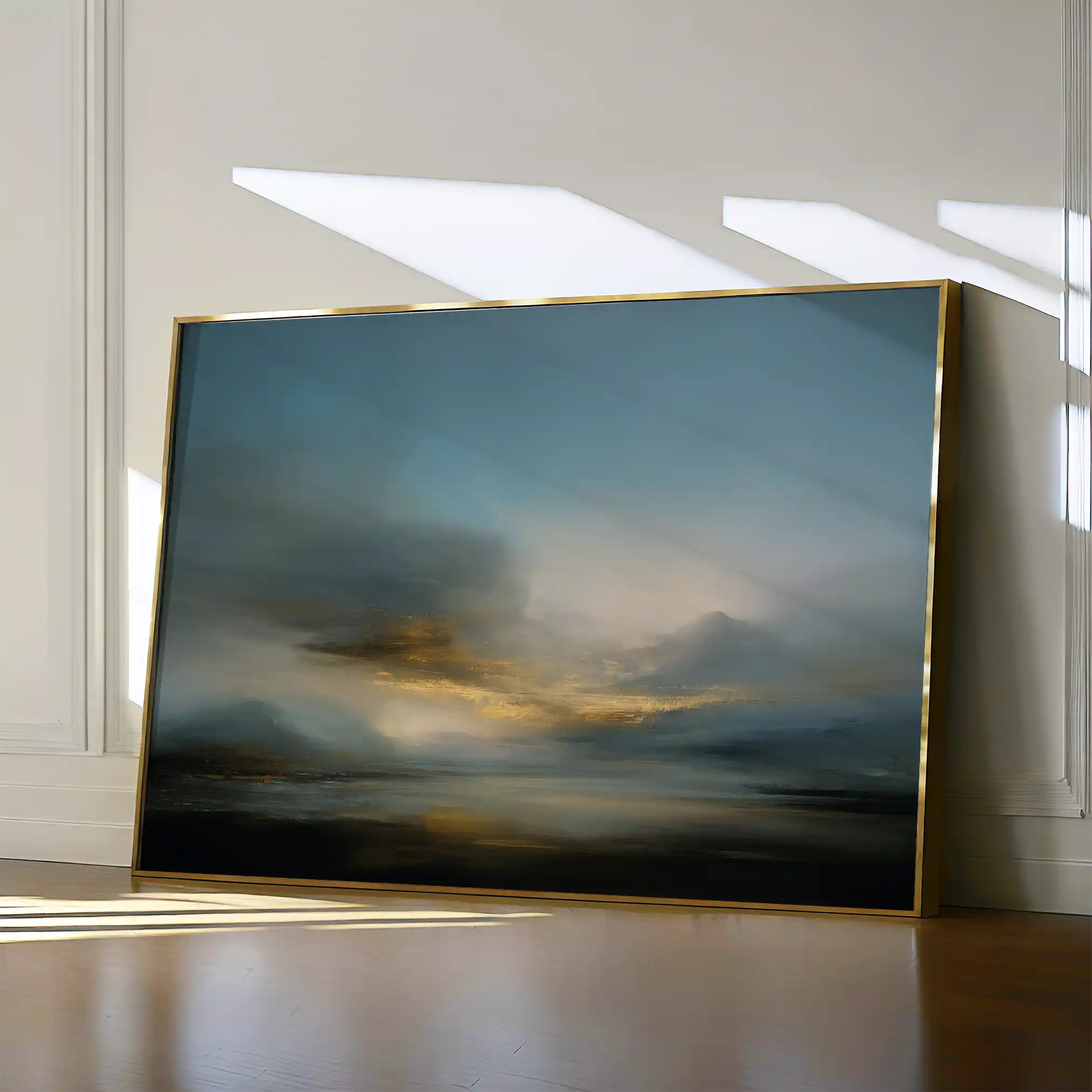 Abstract 1656 Canvas Art 60 x 40 cm / Black