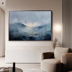 Abstract 1659 Canvas Art 18" x 24" / 45 x 60 cm / Black