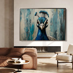 Animals 166 Canvas Art 18" x 24" / 45 x 60 cm / Black