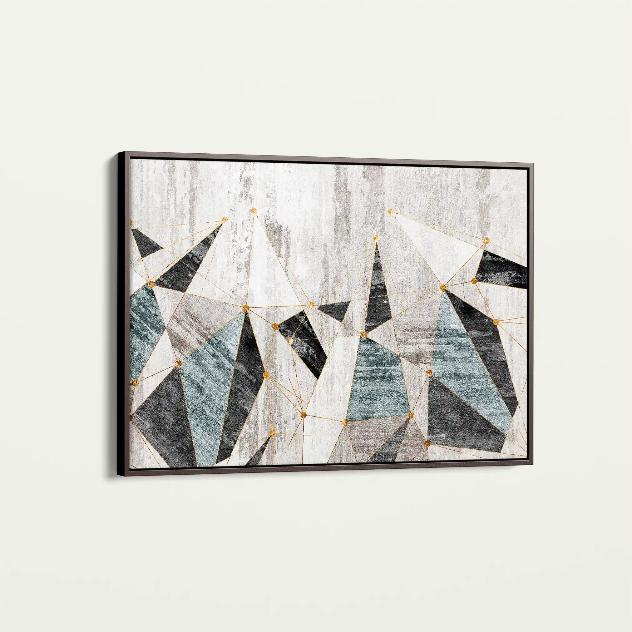 Abstract 166 Canvas Art 60 x 40 cm / Black