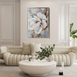 Floral 166 Canvas Art 18" x 24" / 45 x 60 cm / Black