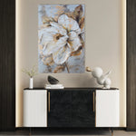 Floral 166 Canvas Art 18" x 24" / 45 x 60 cm / Black