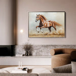 Horses 166 Canvas Art 60 x 40 cm / Black