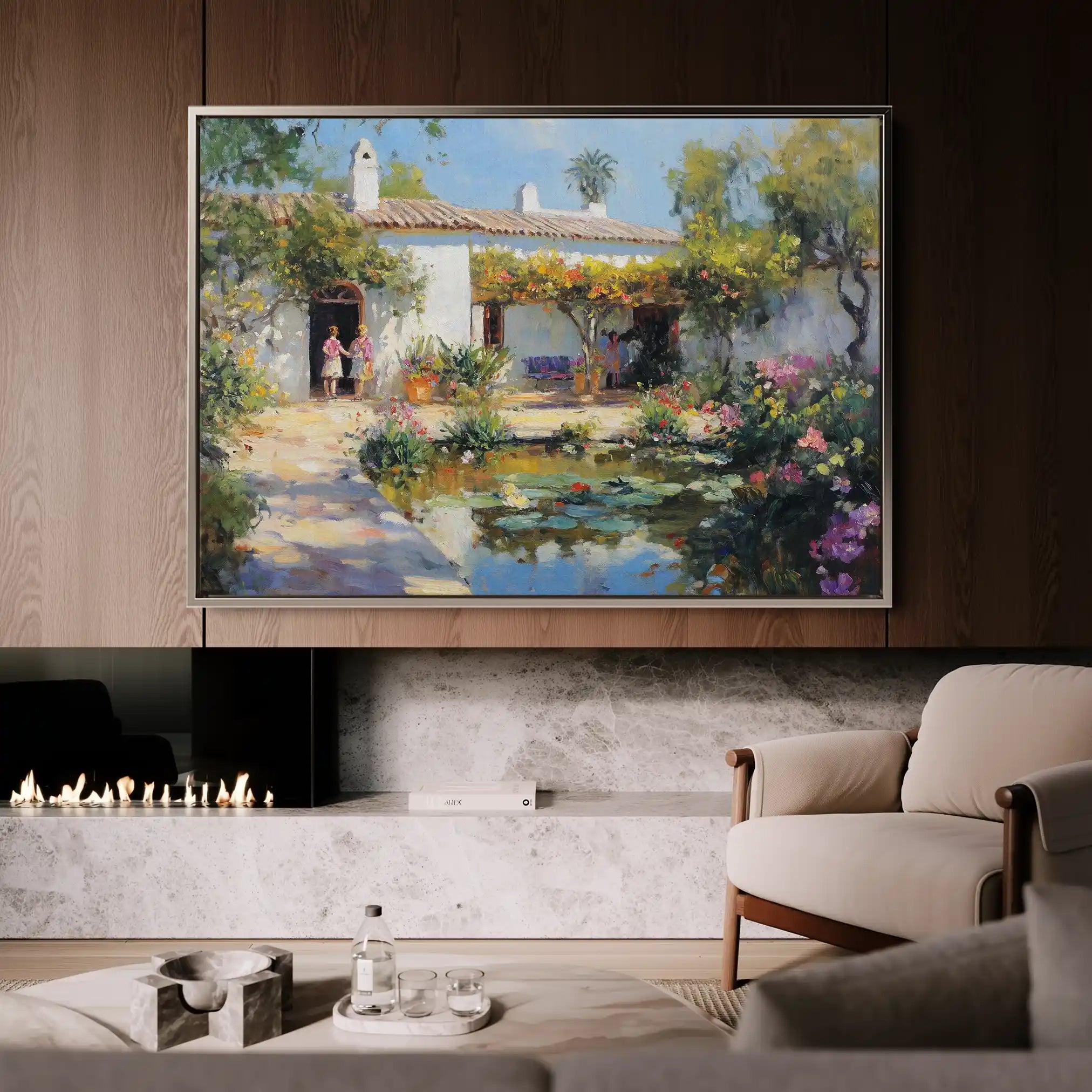 Landscape 166 Canvas Art 60 x 40 cm / Black