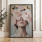 Portrait 166 Canvas Art 18" x 24" / 45 x 60 cm / Black