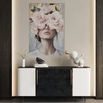 Portrait 166 Canvas Art 18" x 24" / 45 x 60 cm / Black
