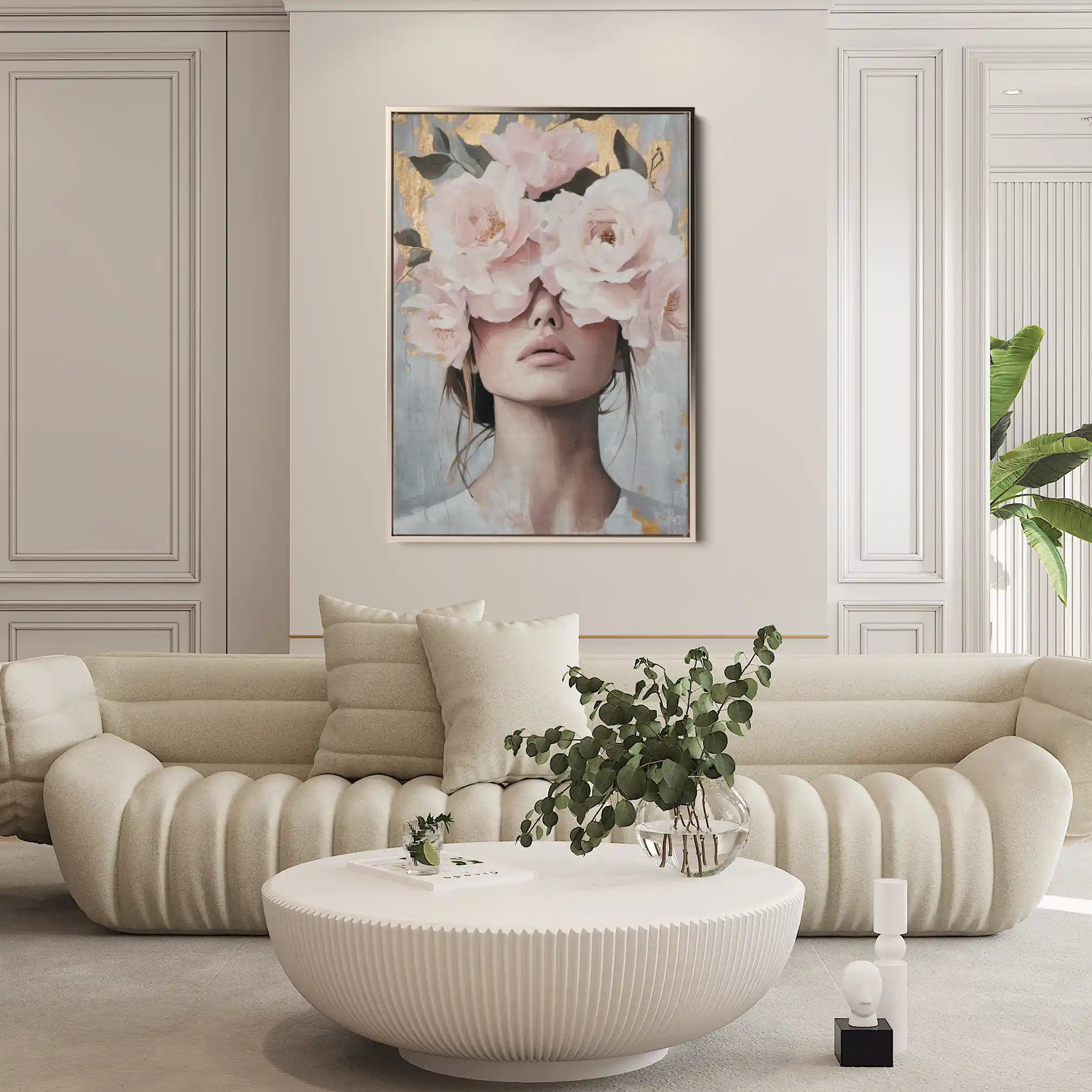 Portrait 166 Canvas Art 60 x 40 cm / Black
