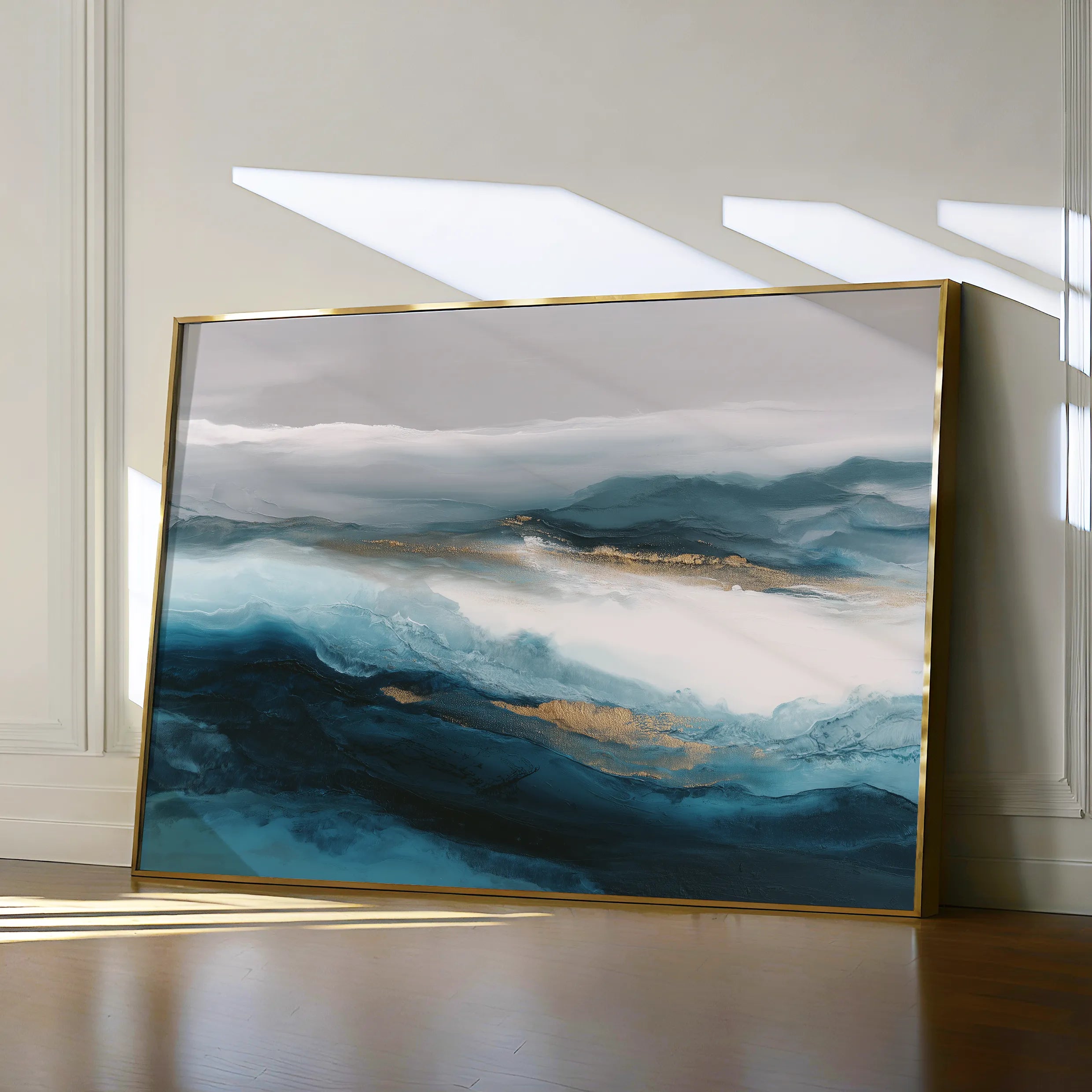 Abstract 1660 Canvas Art 18" x 24" / 45 x 60 cm / Black