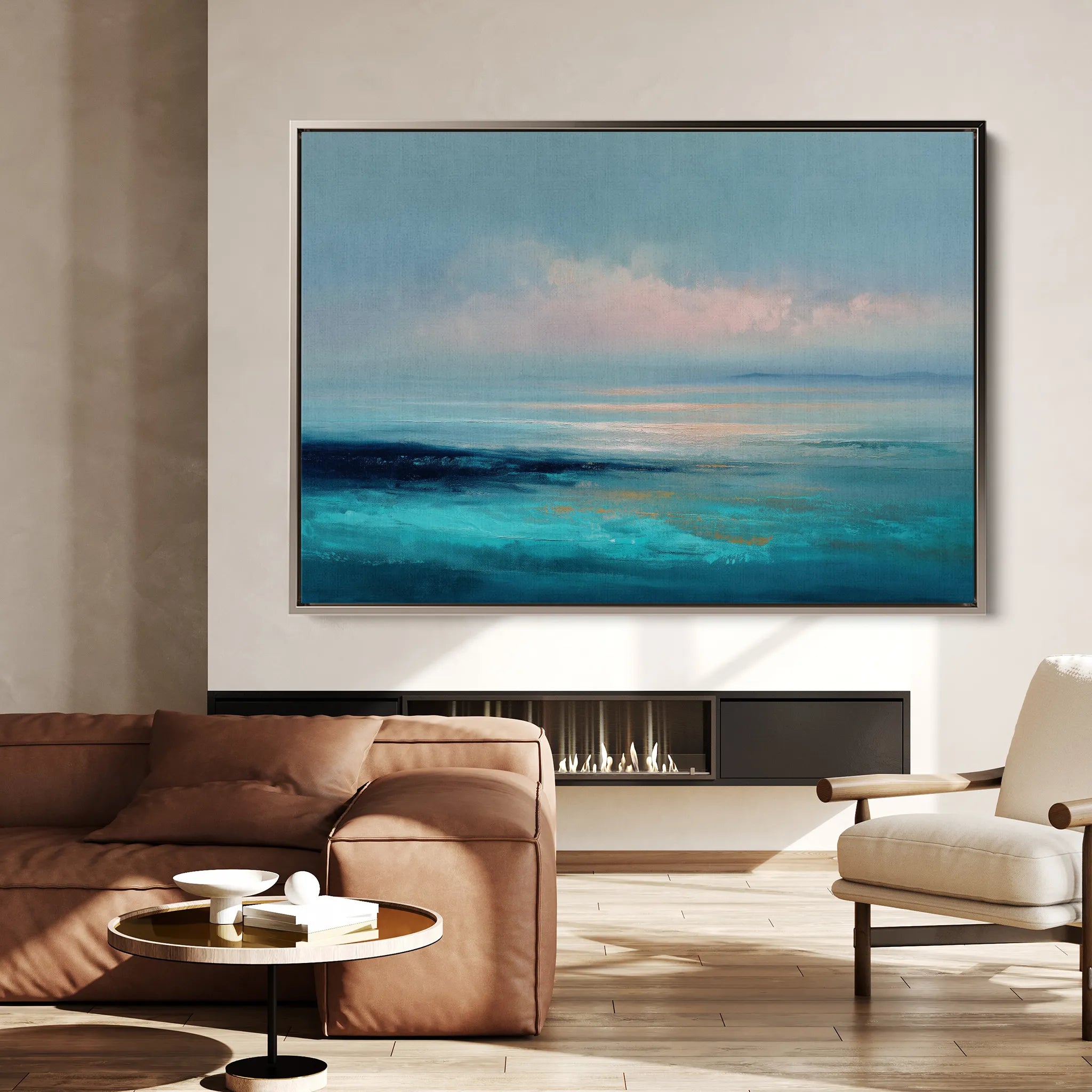 Abstract 1661 Canvas Art 18" x 24" / 45 x 60 cm / Black