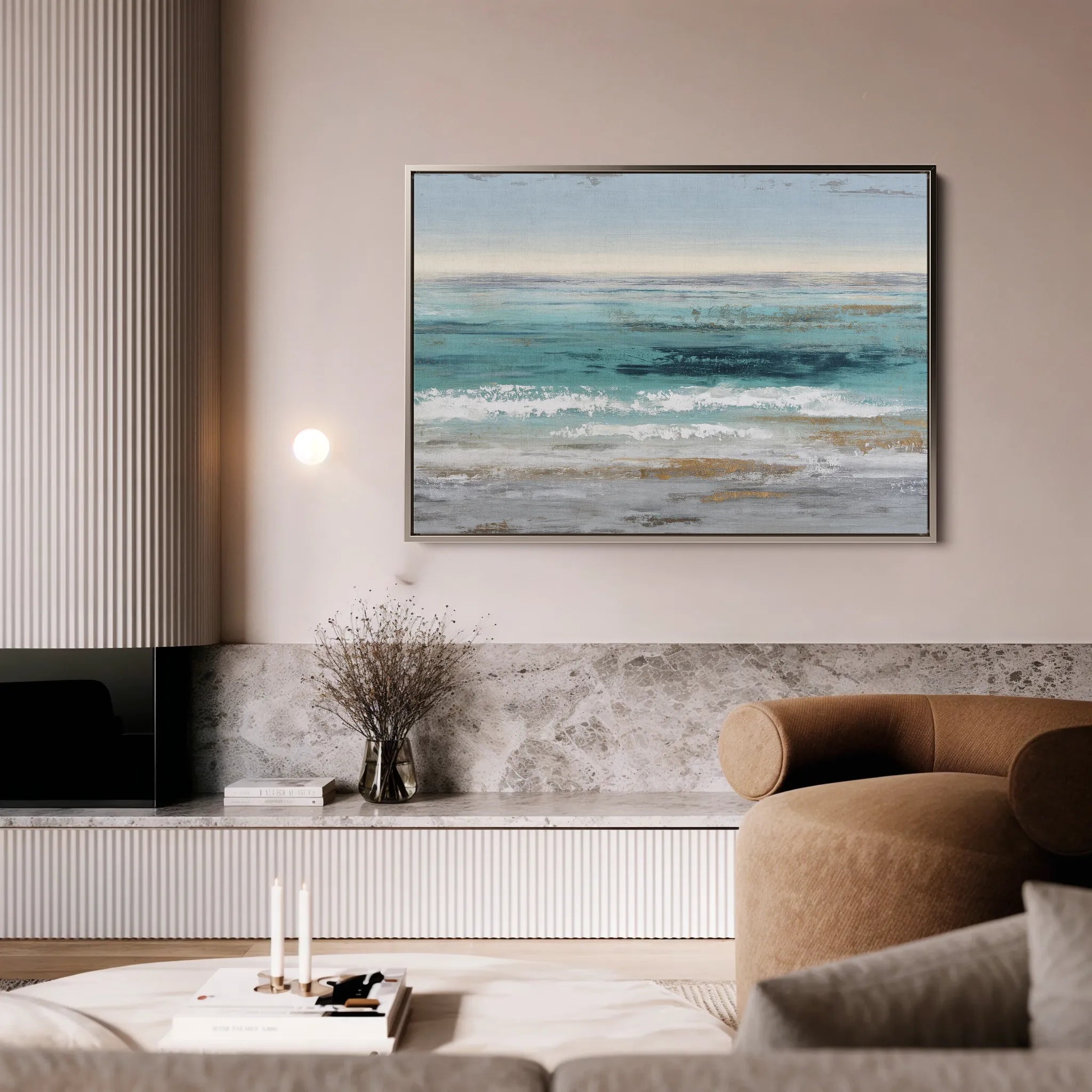 Abstract 1663 Canvas Art 18" x 24" / 45 x 60 cm / Black