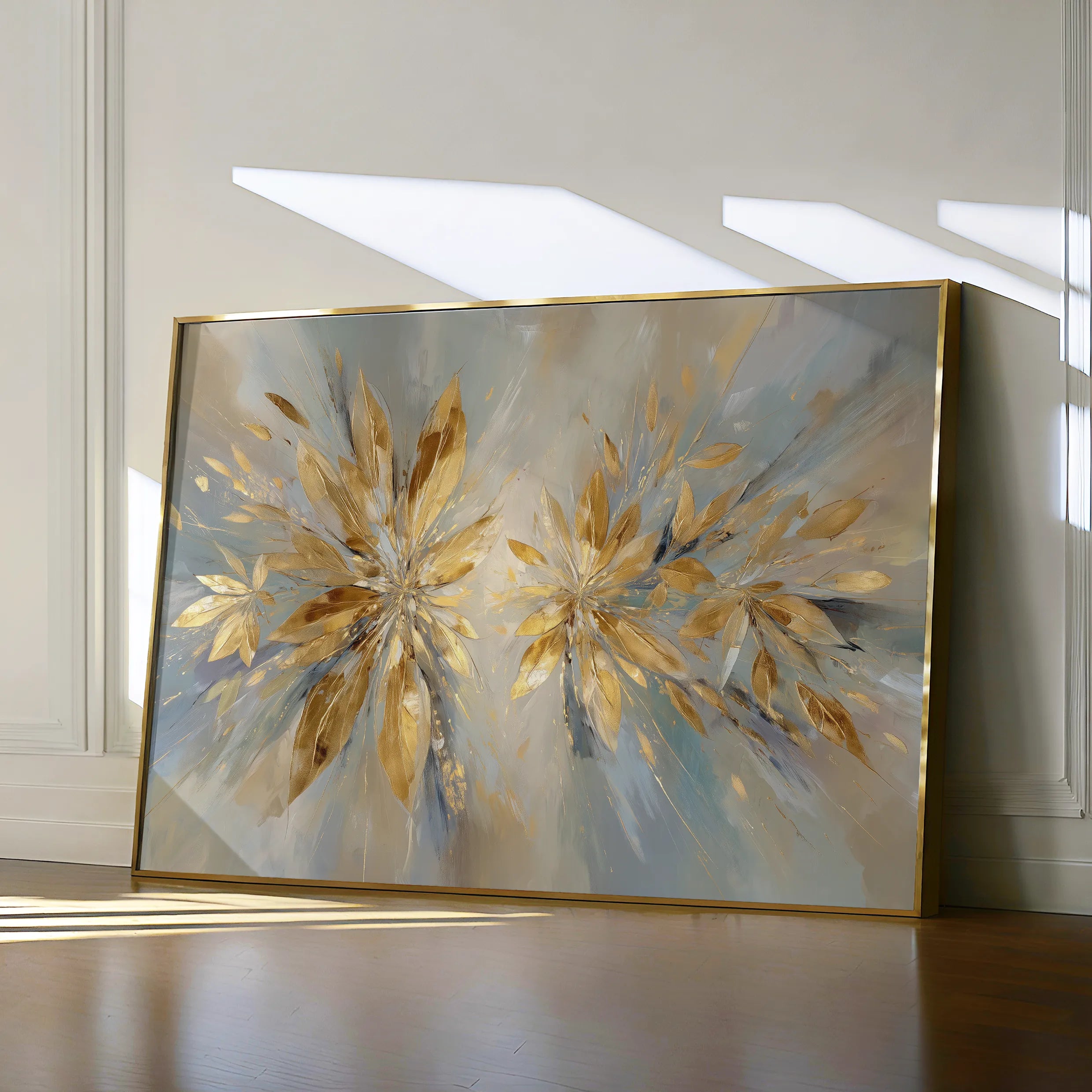 Abstract 1665 Canvas Art 18" x 24" / 45 x 60 cm / Black