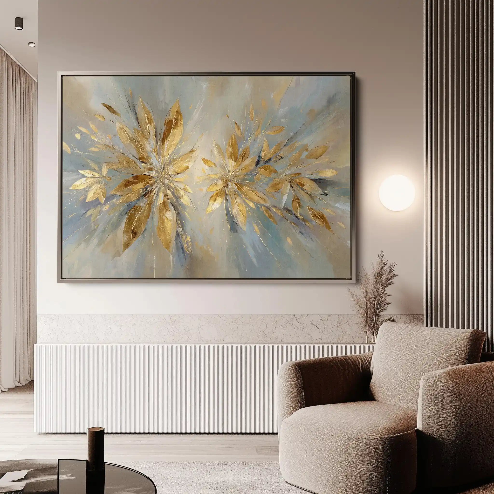 Abstract 1665 Canvas Art 60 x 40 cm / Black