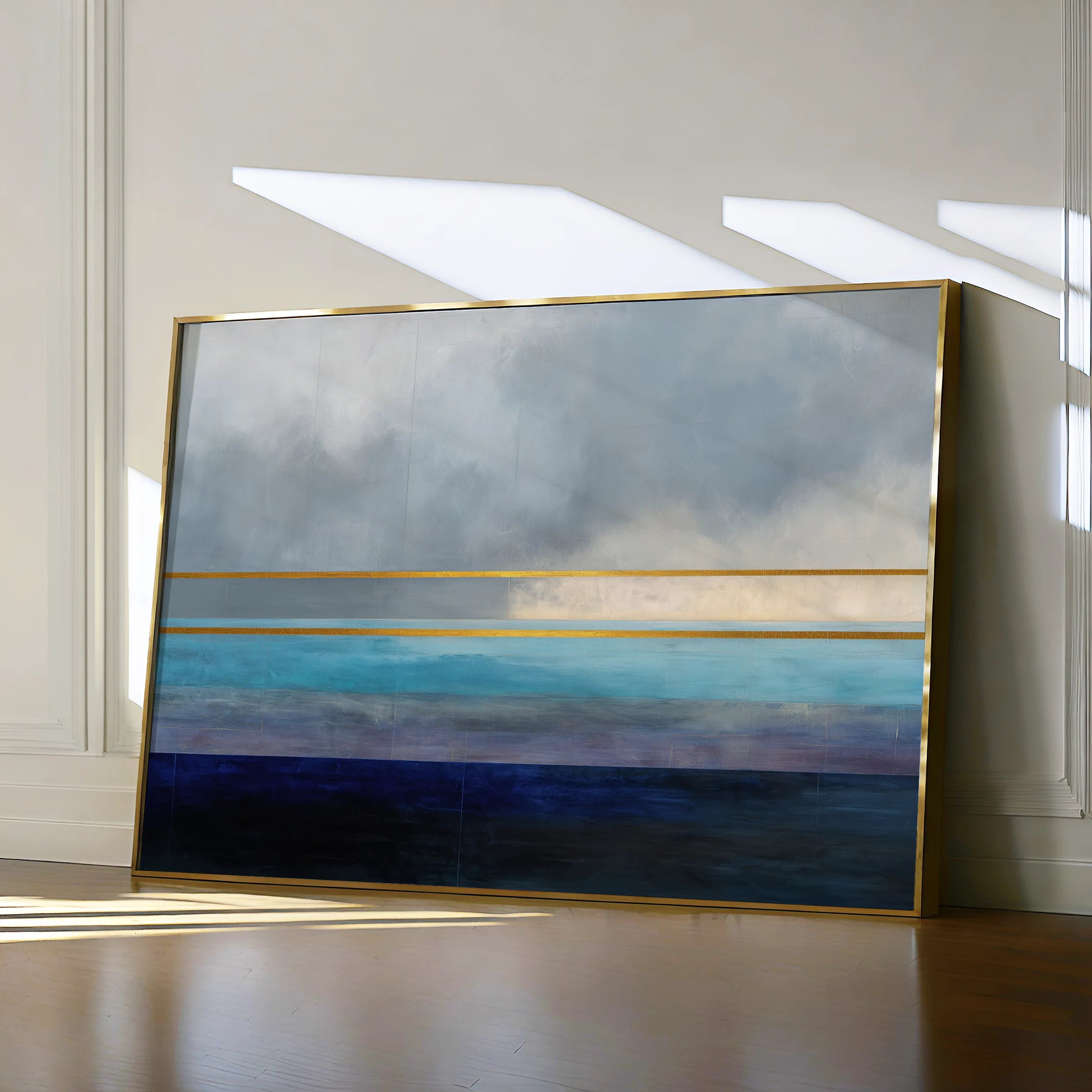 Abstract 1666 Canvas Art 18" x 24" / 45 x 60 cm / Black