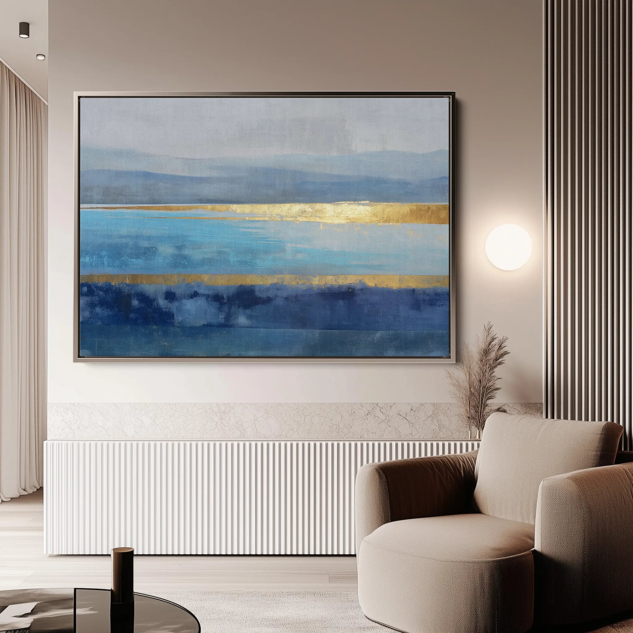 Abstract 1667 Canvas Art 18" x 24" / 45 x 60 cm / Black