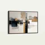 Abstract 1668 Canvas Art 18" x 24" / 45 x 60 cm / Black
