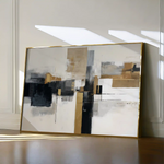 Abstract 1668 Canvas Art 60 x 40 cm / Black