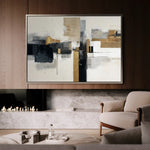Abstract 1668 Canvas Art 60 x 40 cm / Black