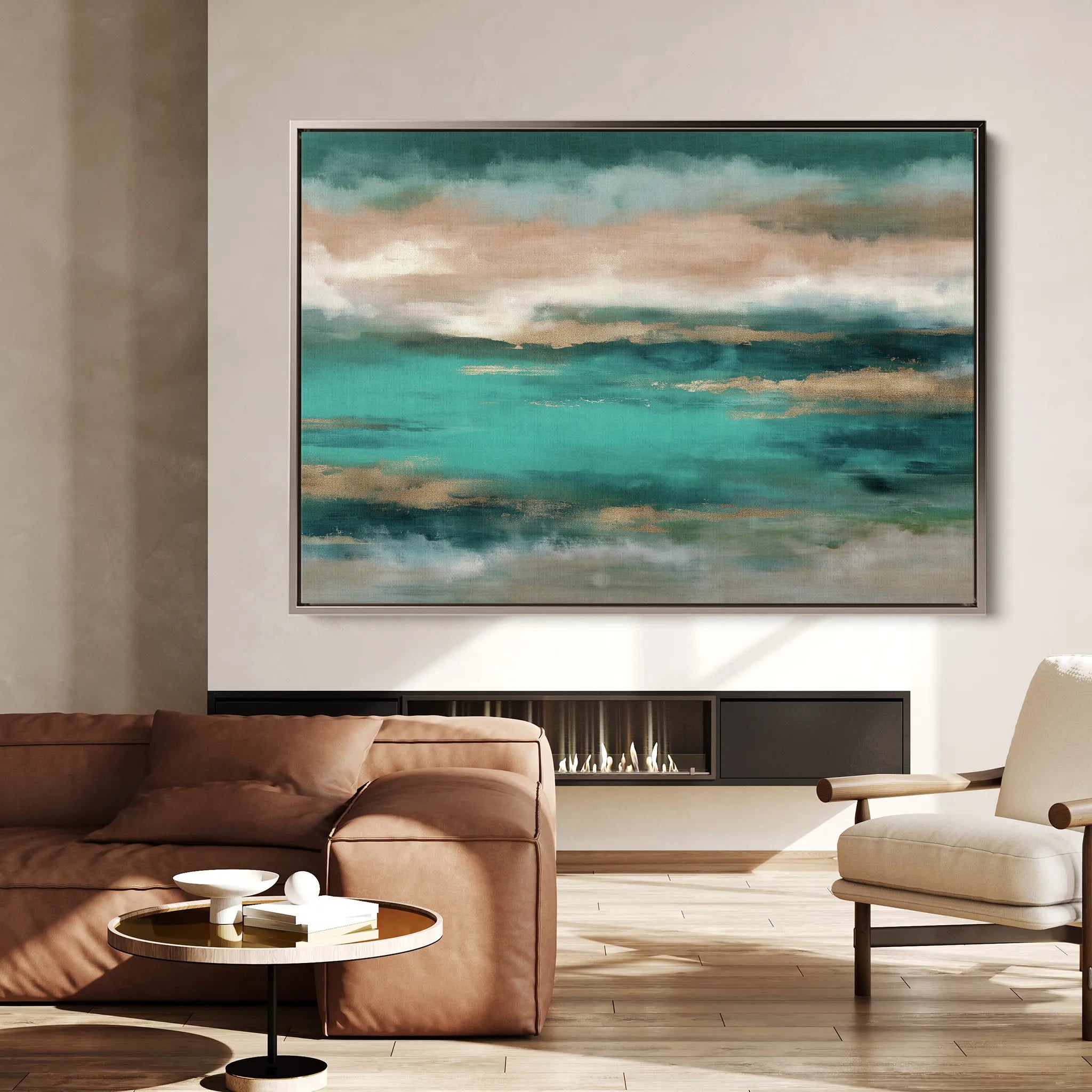 Abstract 1669 Canvas Art 18" x 24" / 45 x 60 cm / Black