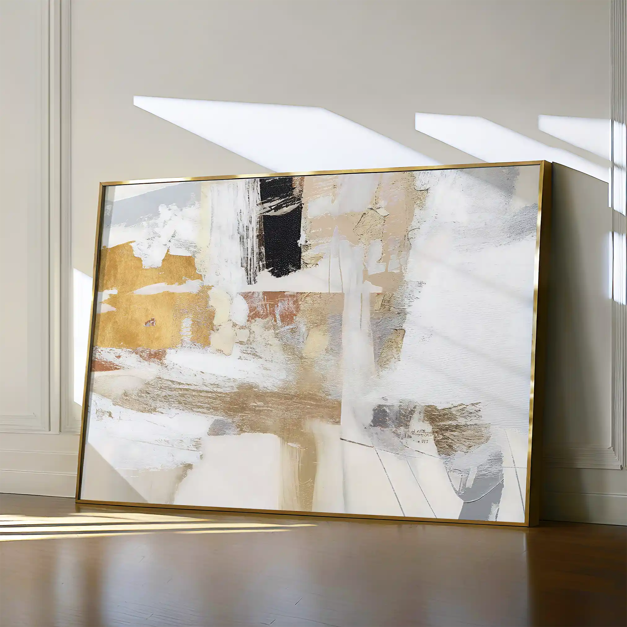 Abstract 167 Canvas Art 18" x 24" / 45 x 60 cm / Black