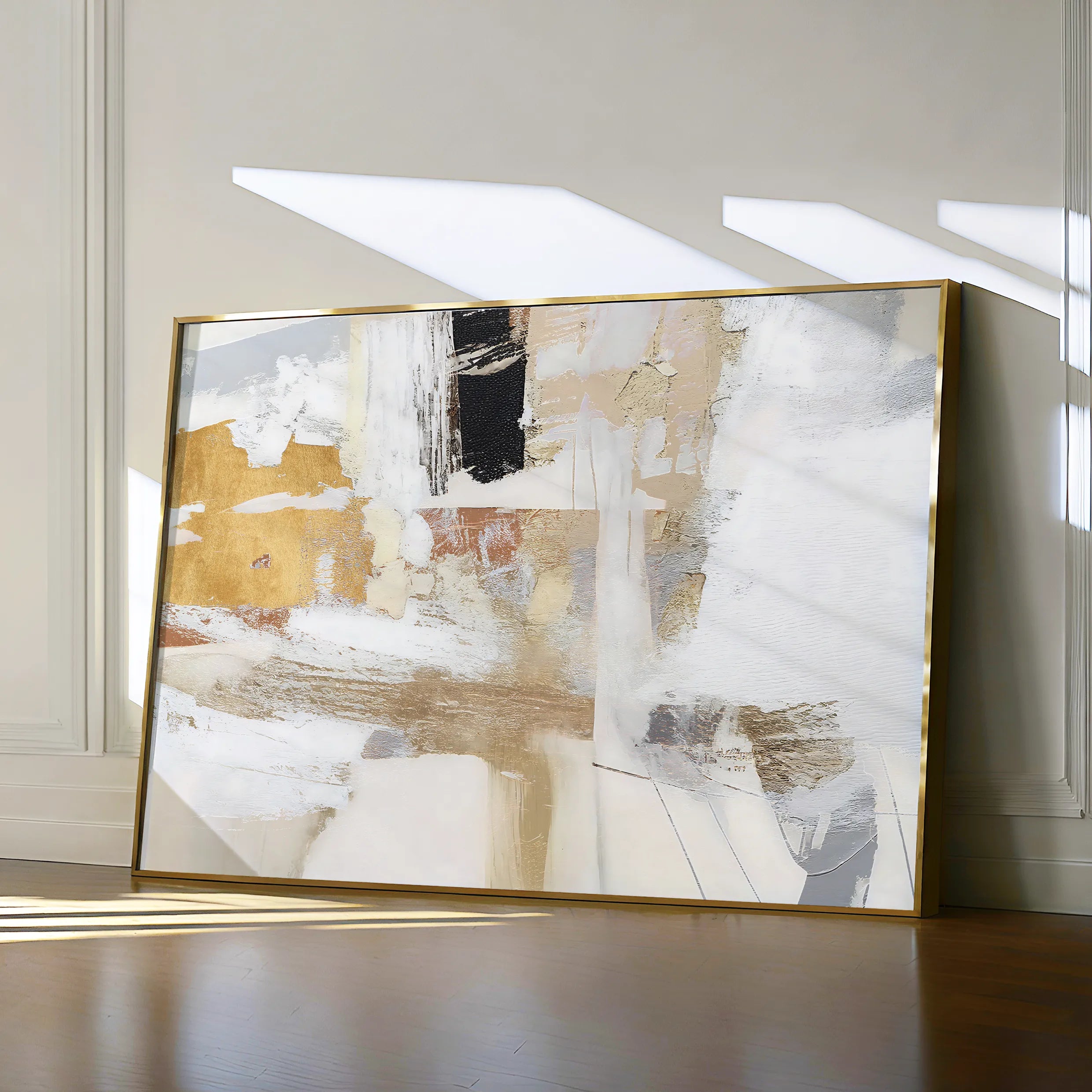 Abstract 167 Canvas Art 18" x 24" / 45 x 60 cm / Black