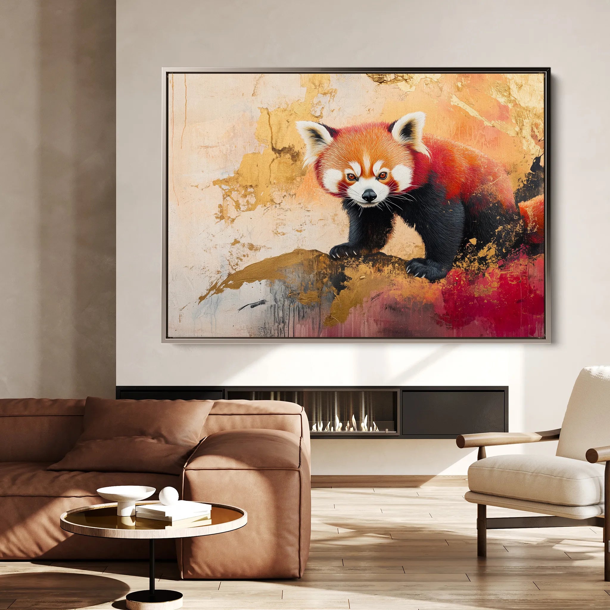 Animals 167 Canvas Art 18" x 24" / 45 x 60 cm / Black