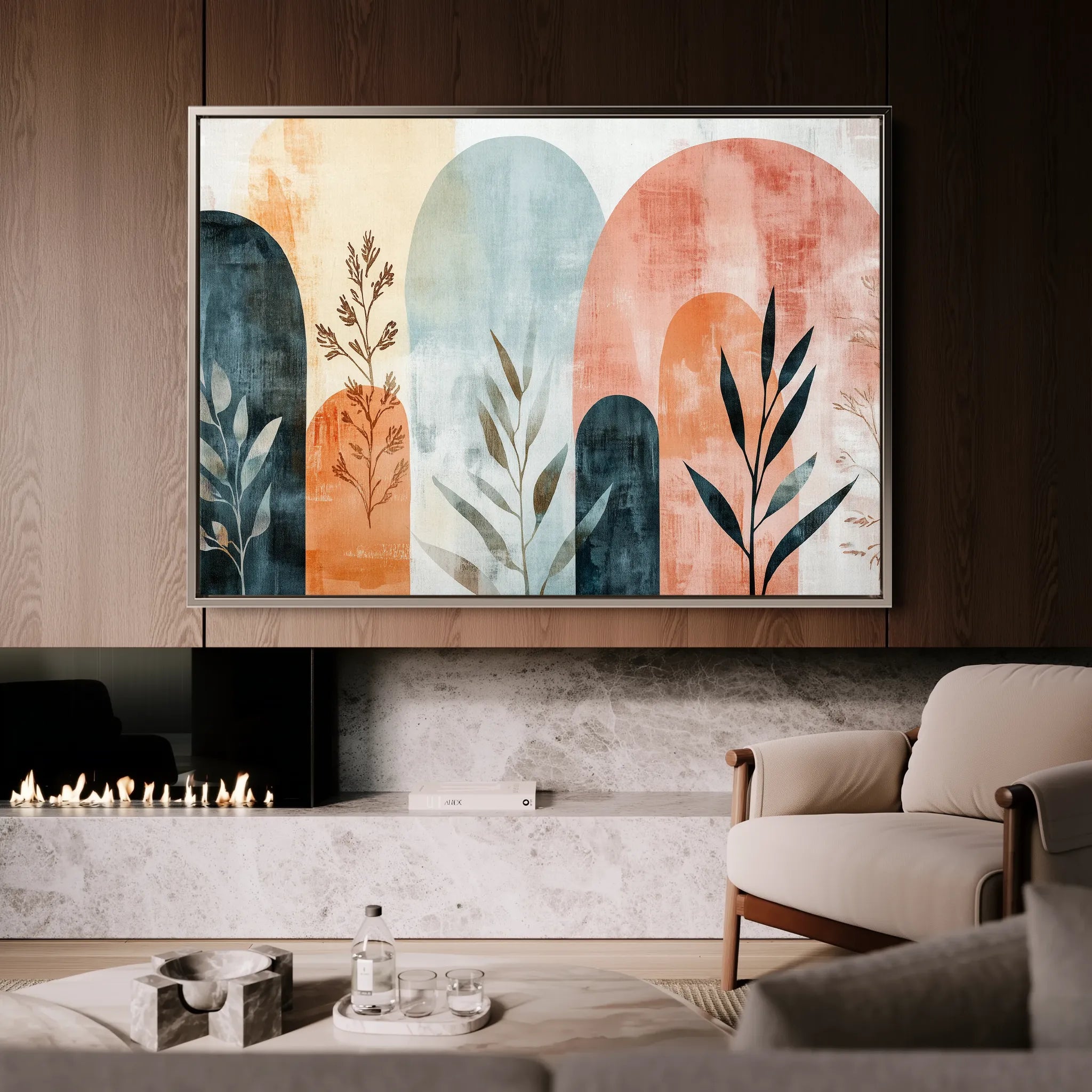 Boho 167 Canvas Art 18" x 24" / 45 x 60 cm / Black