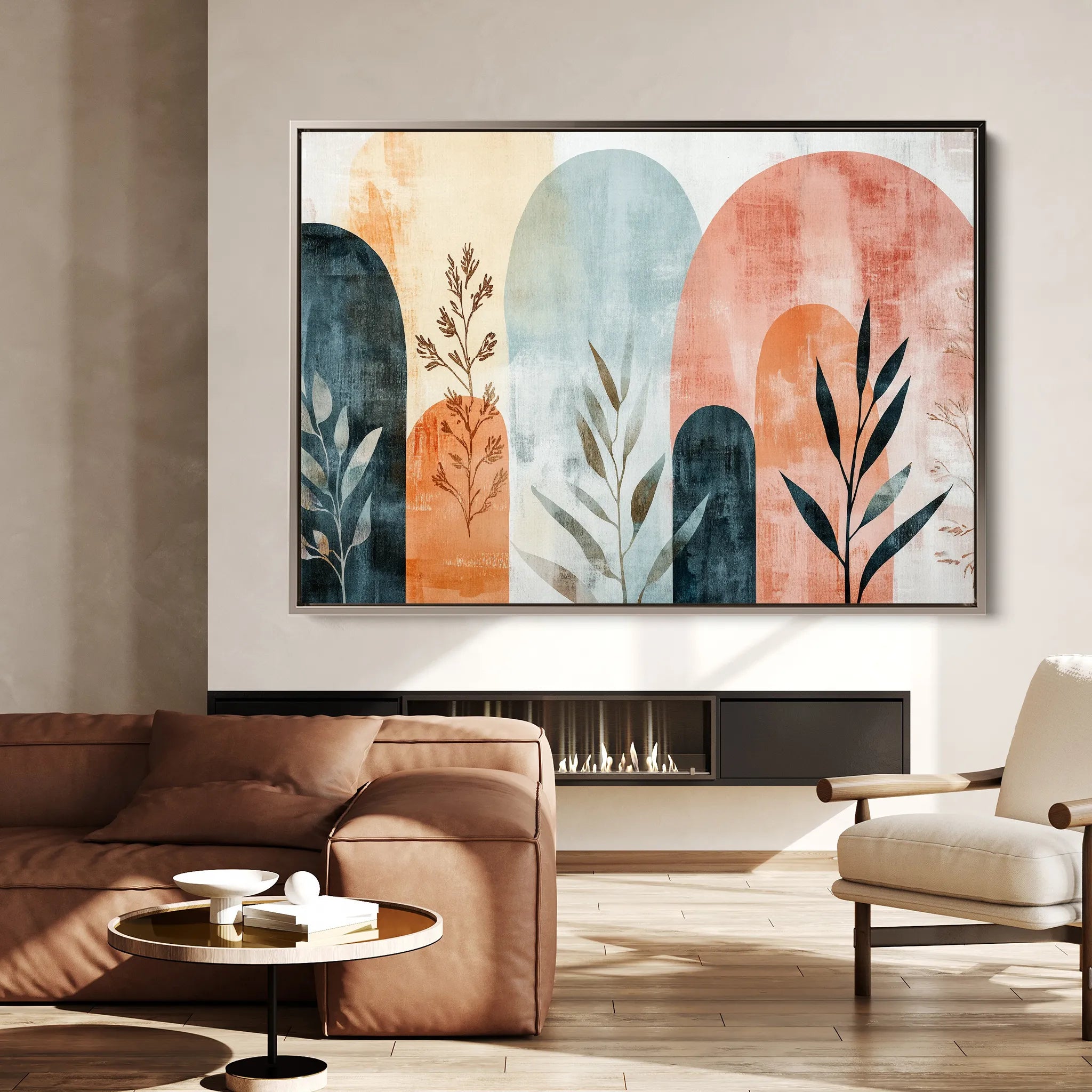 Boho 167 Canvas Art 18" x 24" / 45 x 60 cm / Black